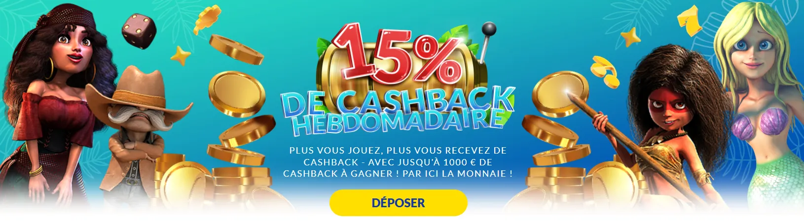 Bonus cashback Lucky Treasure Casino