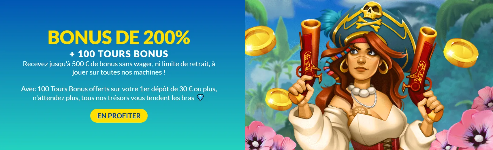 Offre de bienvenue Lucky Treasure Casino